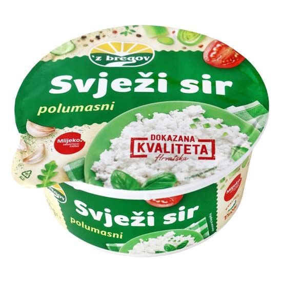 Svježi sir, polumasni, 20% m.m.
