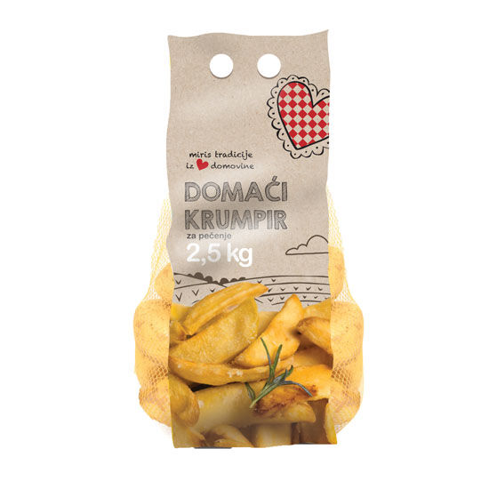 Domaći krumpir za kuhanje, zemlja podrijetla Hrvatska