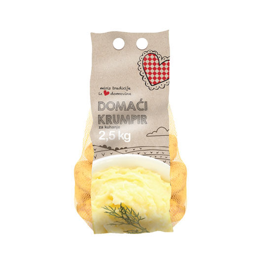 Domaći krumpir za kuhanje, zemlja podrijetla Hrvatska