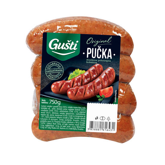 Pučka kobasica, polutrajni proizvod