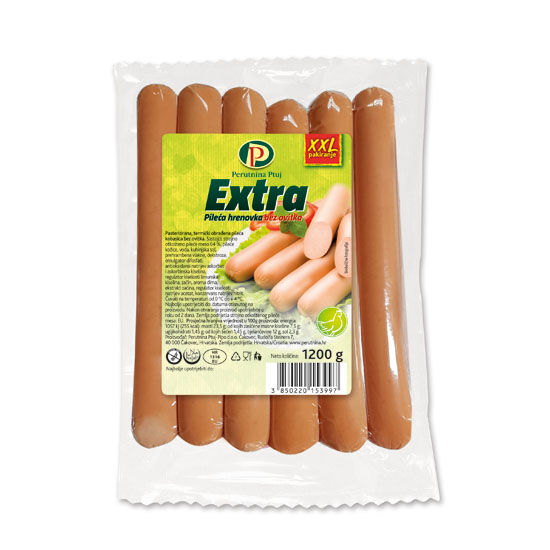 Extra pileće hrenovke, polutrajni proizvod
