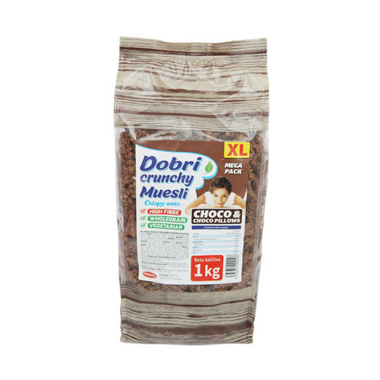 Muesli Crunchy, čokolada 1 kg