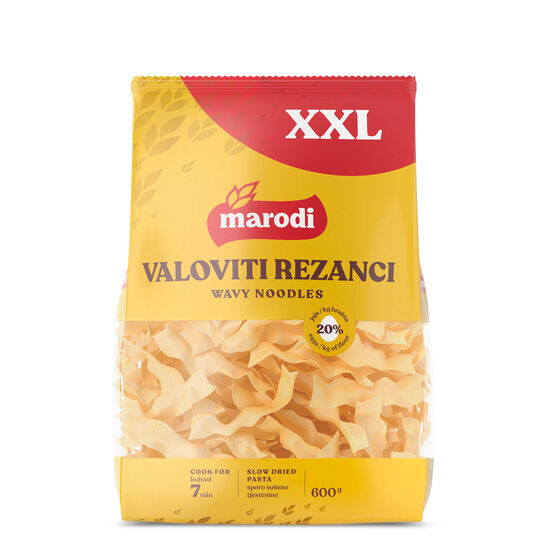 Tjestenina valoviti rezanci XXL 600 g