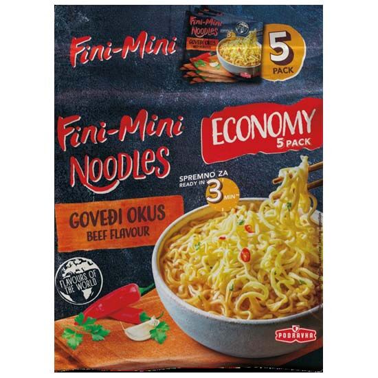 Noodles, odabrane vrste