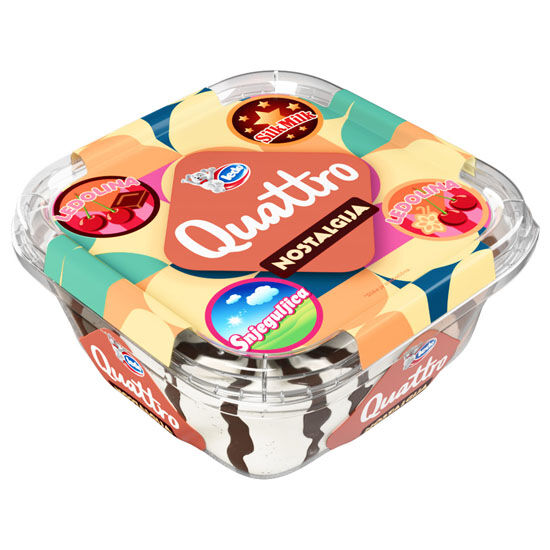 Sladoled Quattro, odabrane vrste 1650 ml