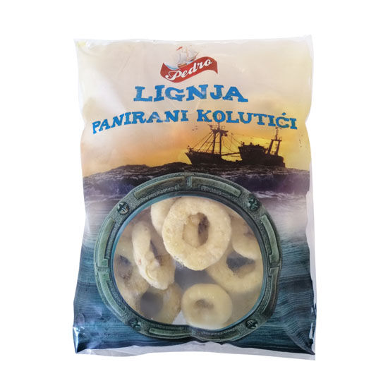 Panirani kolutići lignje, smrznuto