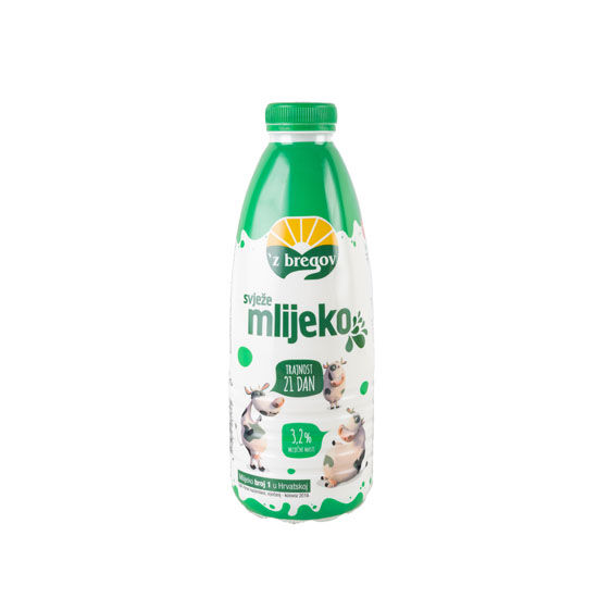 Svježe mlijeko, 3,2% m.m