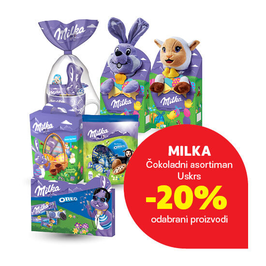 Sniženje Milka uskršnjeg čokoladnog asortimana