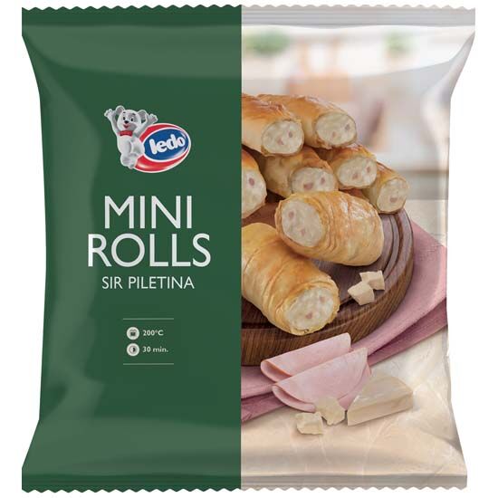 Mini rolls, sir-piletina, smrznuto