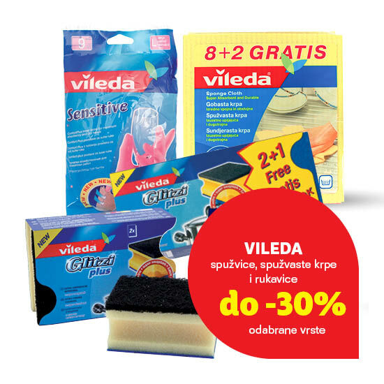 Sniženje Vileda spužvica i spužvastih krpa