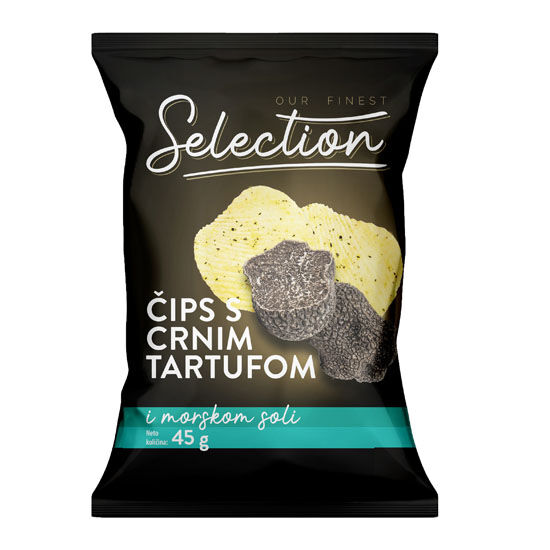 Čips s crnim tartufima i soli
