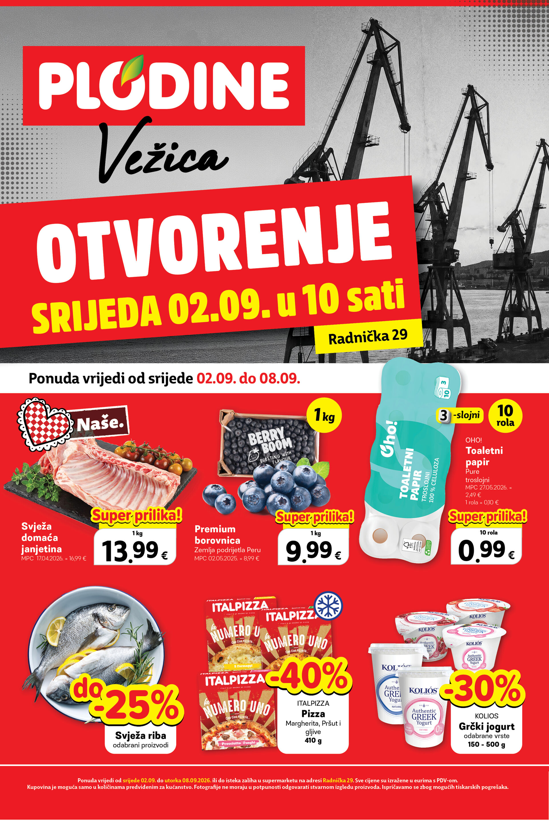 KATALOG OTVORENJA VEŽICA - 02.09.-08.09.2026.