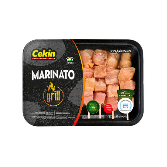 Marinirani pileći grill ražnjići, svježe