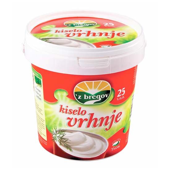 Kiselo vrhnje 25% m.m.