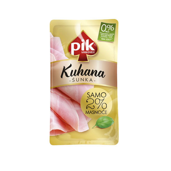 Kuhana šunka, polutrajni narezak 125 g