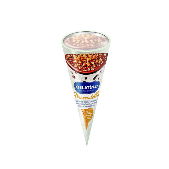 Sladoled kornet stracciatella