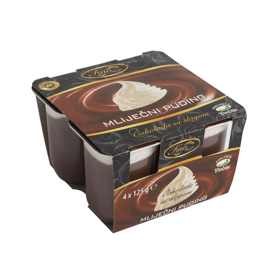 Puding sa šlagom čokolada 4x125 g