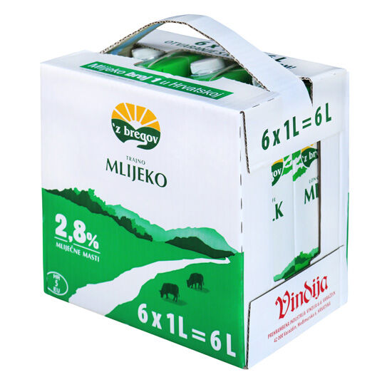 Trajno mlijeko, 2,8% m.m.