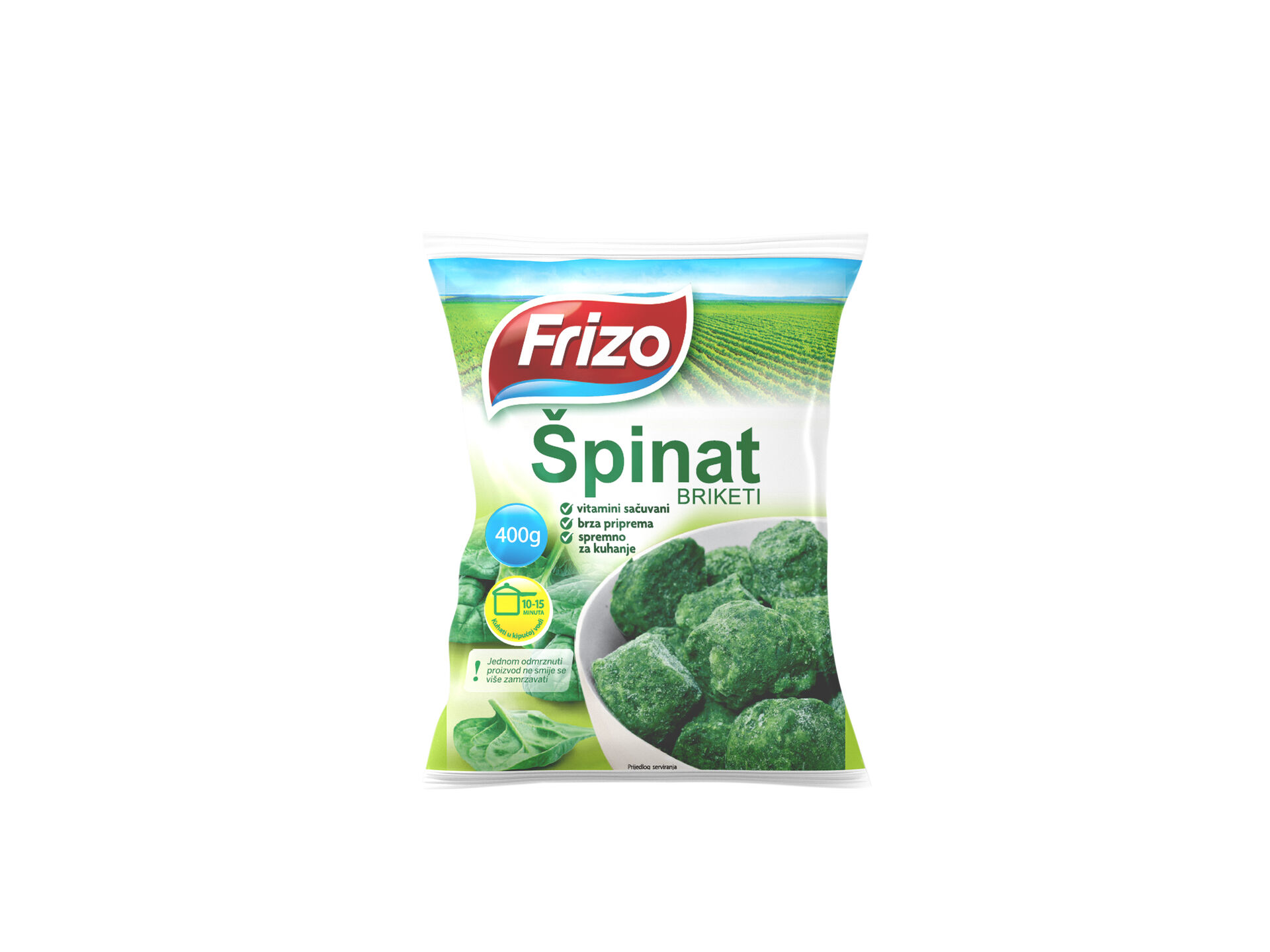 Špinat briketi, smrznuto
