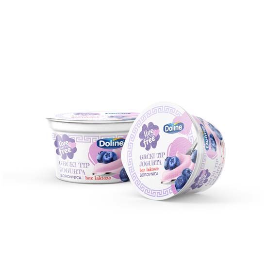 Grčki jogurt bez laktoze, borovnica
