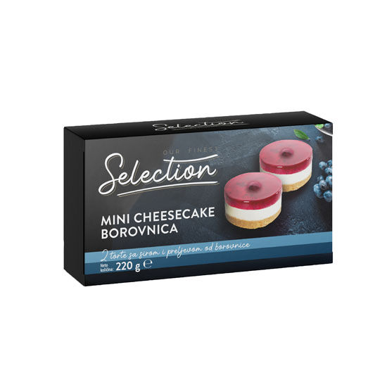 Mini cheesecake borovnica