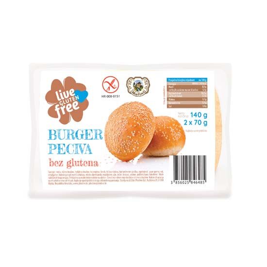 Hamburger peciva bez glutena