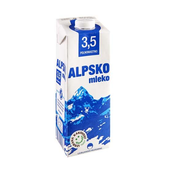 Trajno mlijeko,  3,5% m.m.