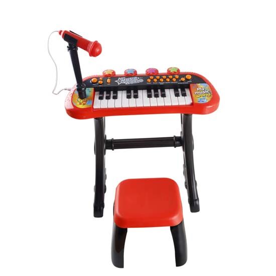 Igračka elektronik piano, sa postoljem i mikrofonom
