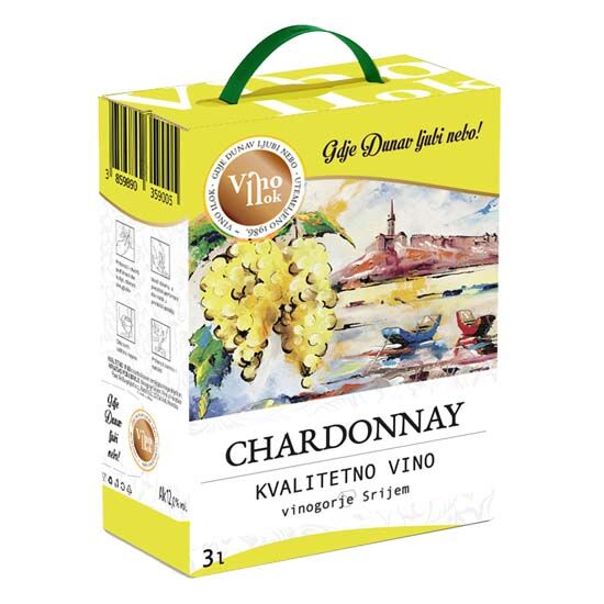 Vino Ilok Chardonnay, bijelo kvalitetno vino