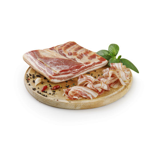 Domaća suha slanina, vakum pakiranje, trajni proizvod