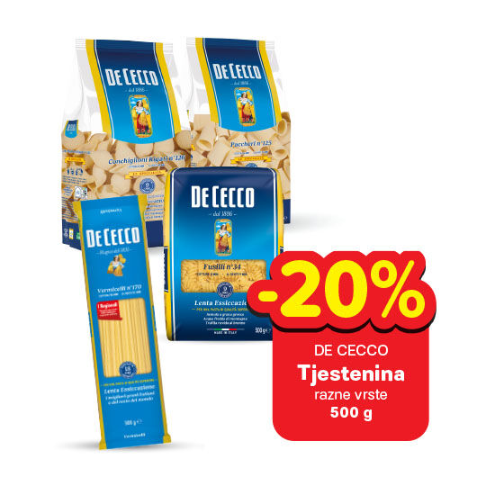 Tjestenina, razne vrste