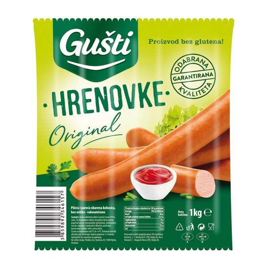 Hrenovke, od pilećeg i purećeg mesa