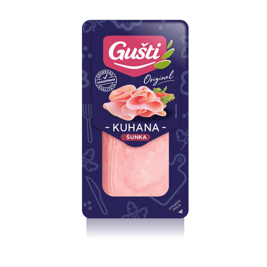 Kuhana šunka, polutrajni narezak