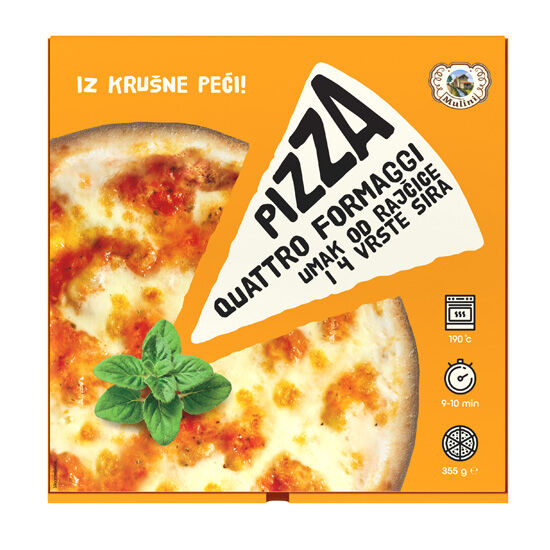 Pizza 4 vrste sira, smrznuto
