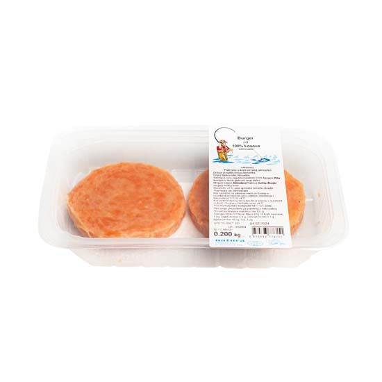Burger Atlantskog lososa, svježe