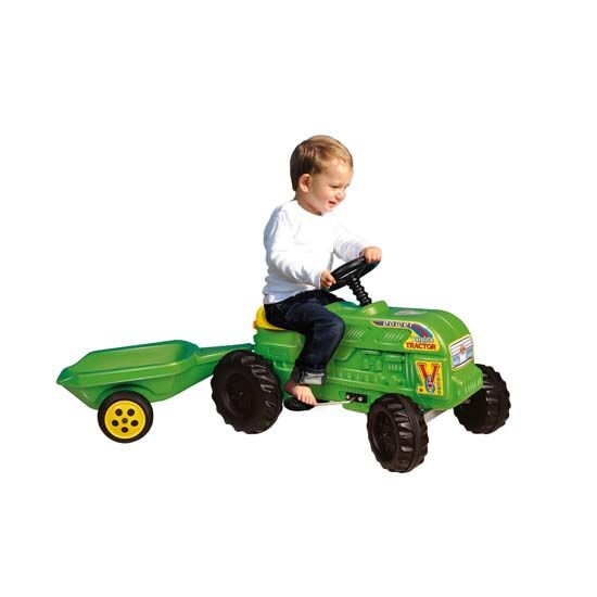 Traktor s pedalama i prikolicom, dob 2 - 5 godina