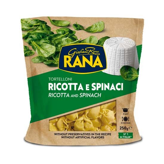 Tortelini ricotta - špinat