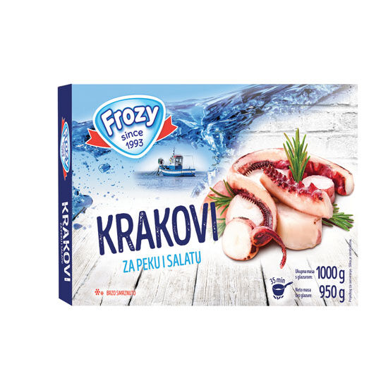 Krakovi za peku i salatu, smrznuto