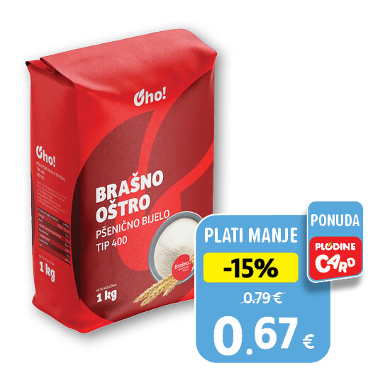 Brašno oštro tip 400