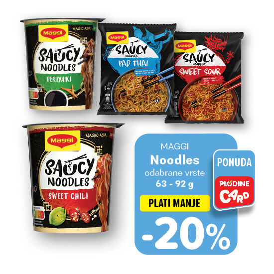 Noodles, odabrane vrste