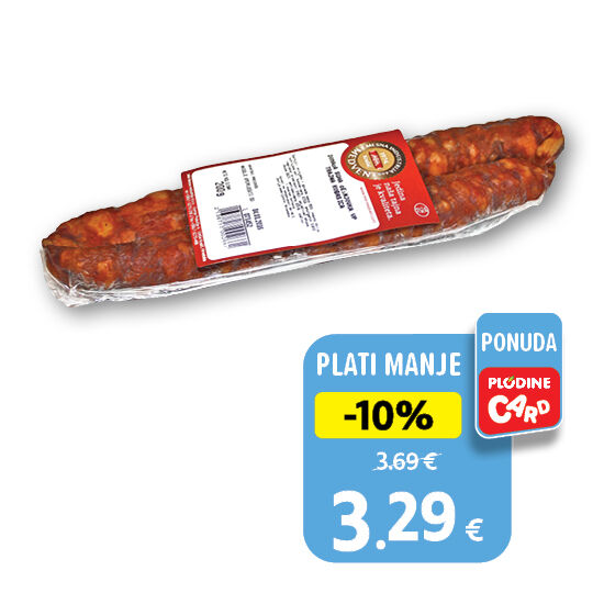 Domaća suha češnjovka, polutrajni proizvod