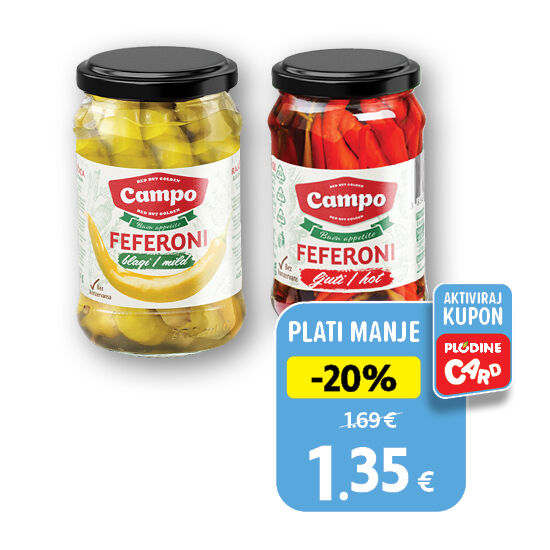 Feferoni, blagi ili ljuti