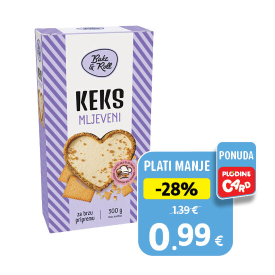 Keks mljeveni
