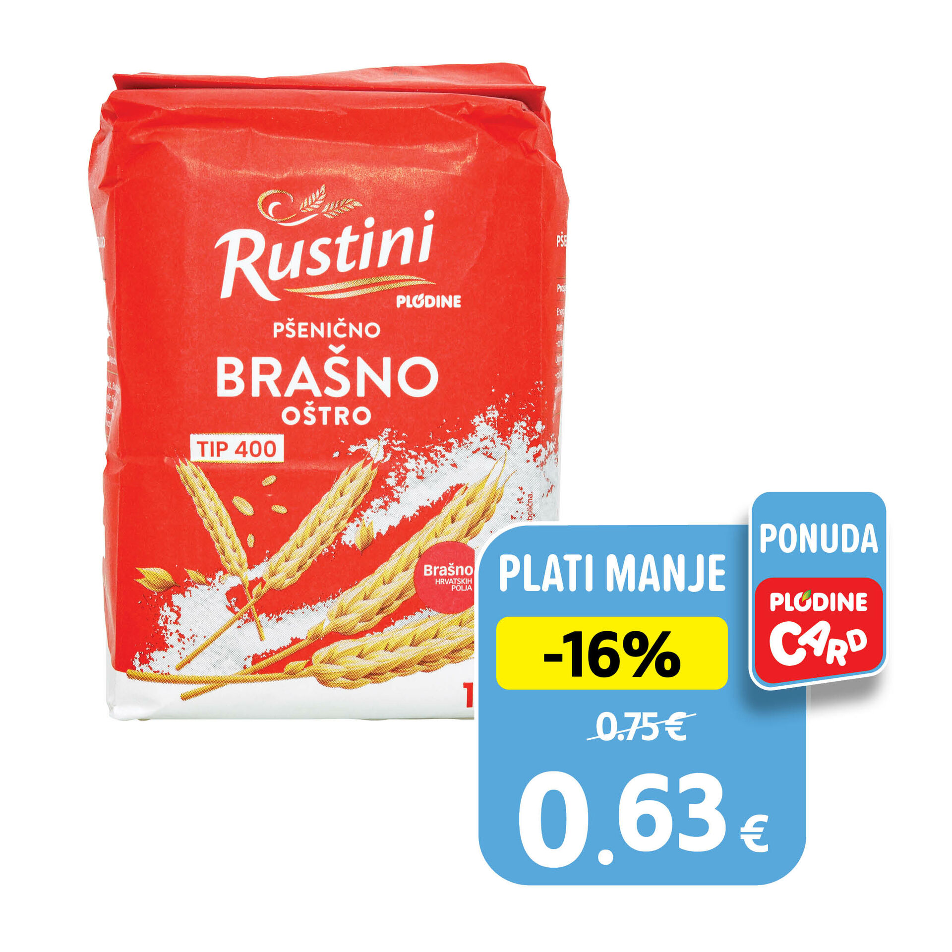 Pšenično brašno, oštro tip 400 1 kg