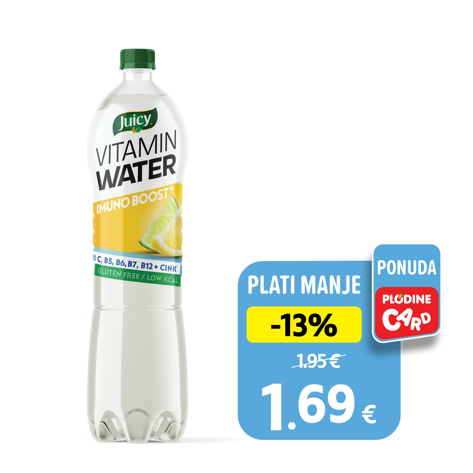 Vitaminska voda, odabrane vrste 0,5 l ili 1,5 l