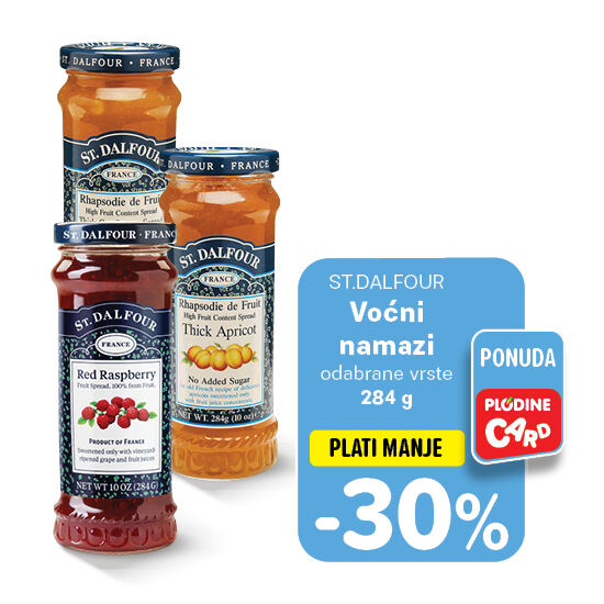 Voćni namazi, razne vrste 284 g