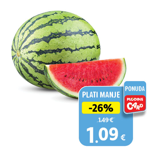 Bio mini lubenica, zemlja podrijetla Španjolska 1 kg