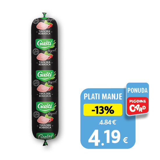 Tirolska kobasica, polutrajni proizvod 800 g