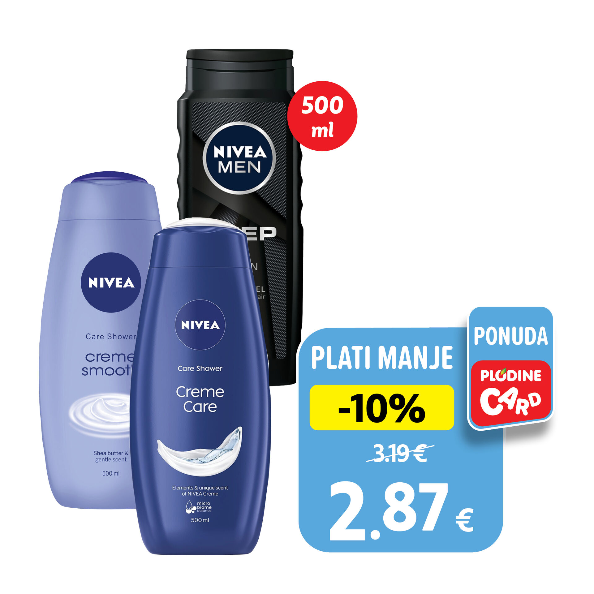 Gel za tuširanje, odabrane vrste