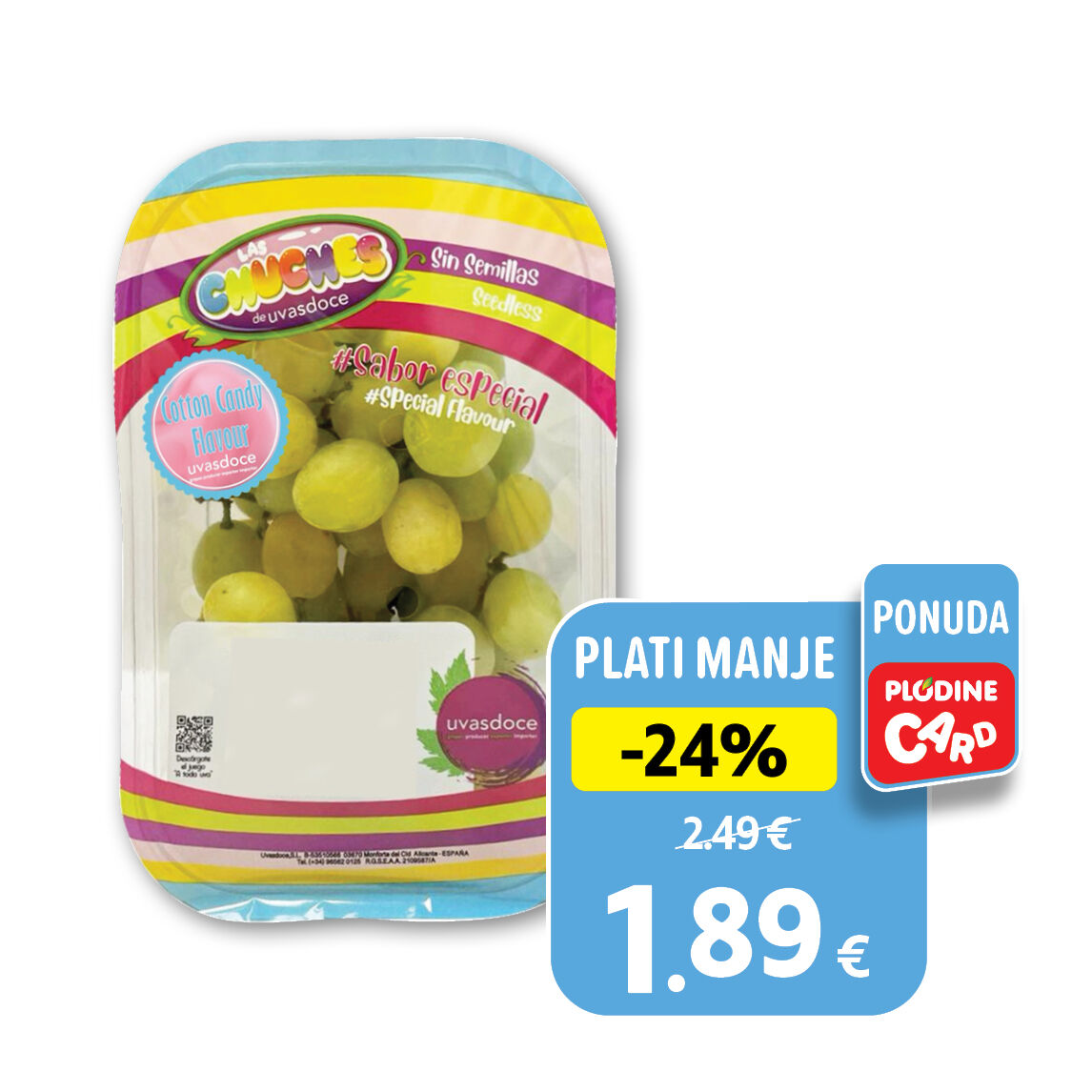 Grožđe Cotton Candy, zemlja podrijetla Španjolska